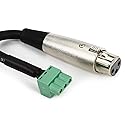 Hosa PHX-206F-BULK Low-voltage Adapter, XLR3F to PHX3F, 6 Inches