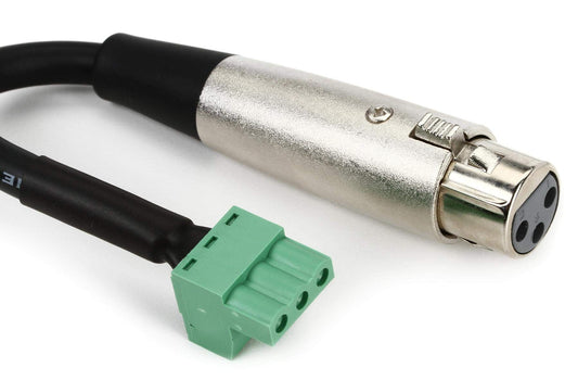 Hosa PHX-206F-BULK Low-voltage Adapter, XLR3F to PHX3F, 6 Inches