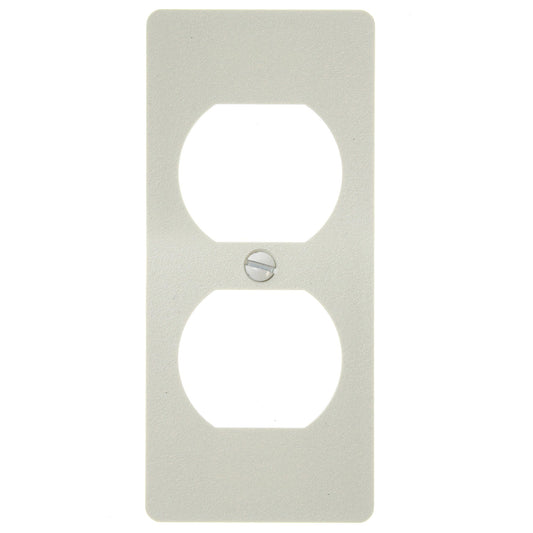 Wiremold 5507D Non-Metallic Duplex Faceplate 5500 Ivory