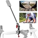 KOQEIEY Bike Motorcycle Handlebar Mount for Insta360 X5, DJI Osmo 360, Third-Person Bike Handlebar Selfie Stick Mount with Ratchet Interface