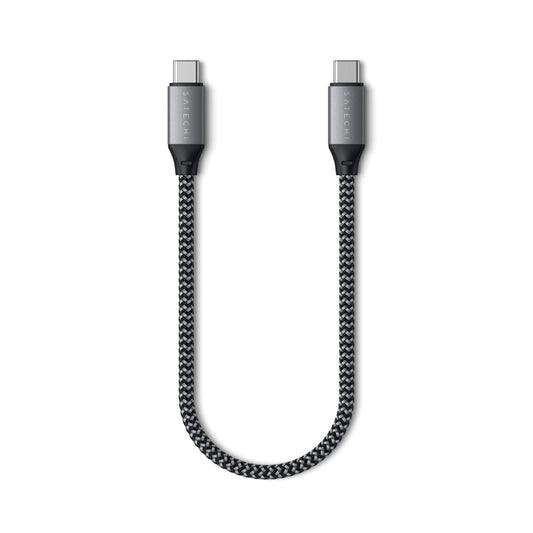 Satechi USB C to USB C Cable 100W, 10in/25cm, for iPhone 17 to 15 Series, iPad Air/Pro M5/M4/M3, MacBook Air/Pro M5/M4/M3 Galaxy S25, Android, Windows