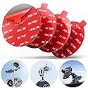 pop-tech 90mm(3.54") 4pcs 3M Sticky Pads Replacement for Car Phone Mount Windshield Dashboard,3M VHB Heat Resistance Circle Double Sided Heavy Duty