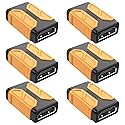 MOGOOD HDMI Coupler 8K, 6 Pack Female to Female HDMI Connector, Support 3D 8K@60Hz/4K@120Hz UHD HDR eARC, for Cinema, projectors, TV, PC, Monitor
