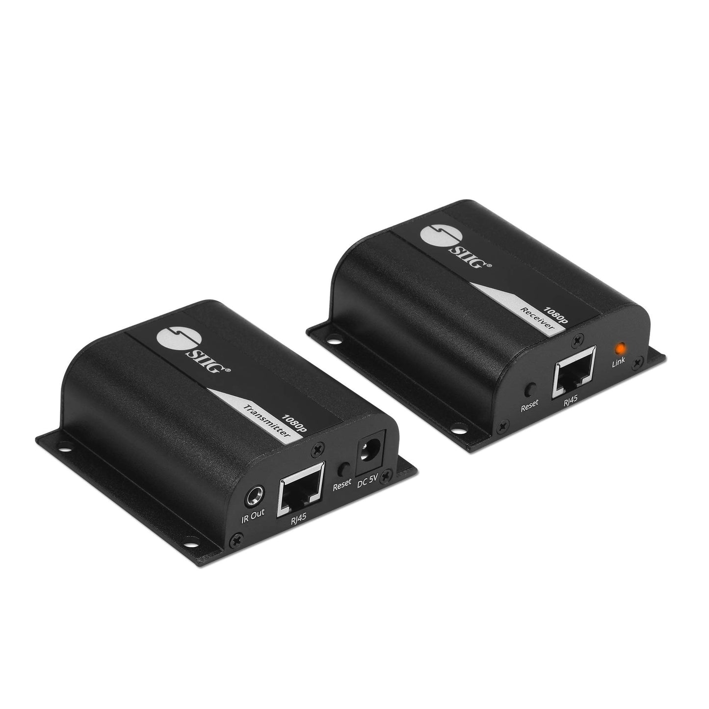 SIIG 1080p HDMI Extender Over Cat5e/6 165ft 1080p - HDMI Ethernet Extender, HDMI Loopout, IR Extension, Stereo Audio, Low Latency (CE-H26011-S1)
