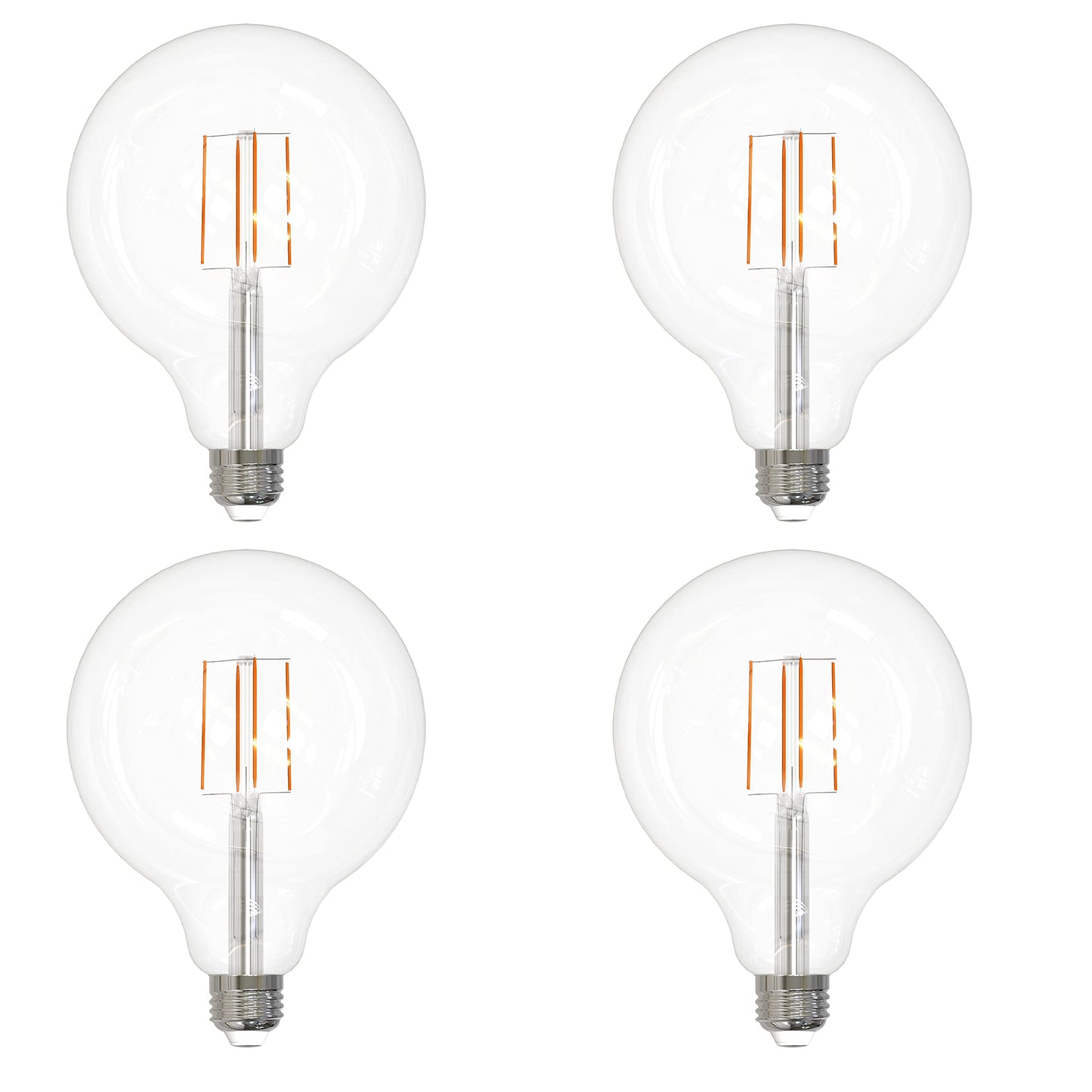 Sunlite 41698 LED G40 Edison Globe Light Bulb, 8.5 Watts (100W Equivalent), Standard E26 Base, 800 Lumens, Dimmable, Decorative Clear Glass, Antique