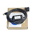 Washinglee USB Programming Cable for Allen Bradley PLC ControlLogix Series, for USB-1756-CP3 Replacement, 6 FT, Black