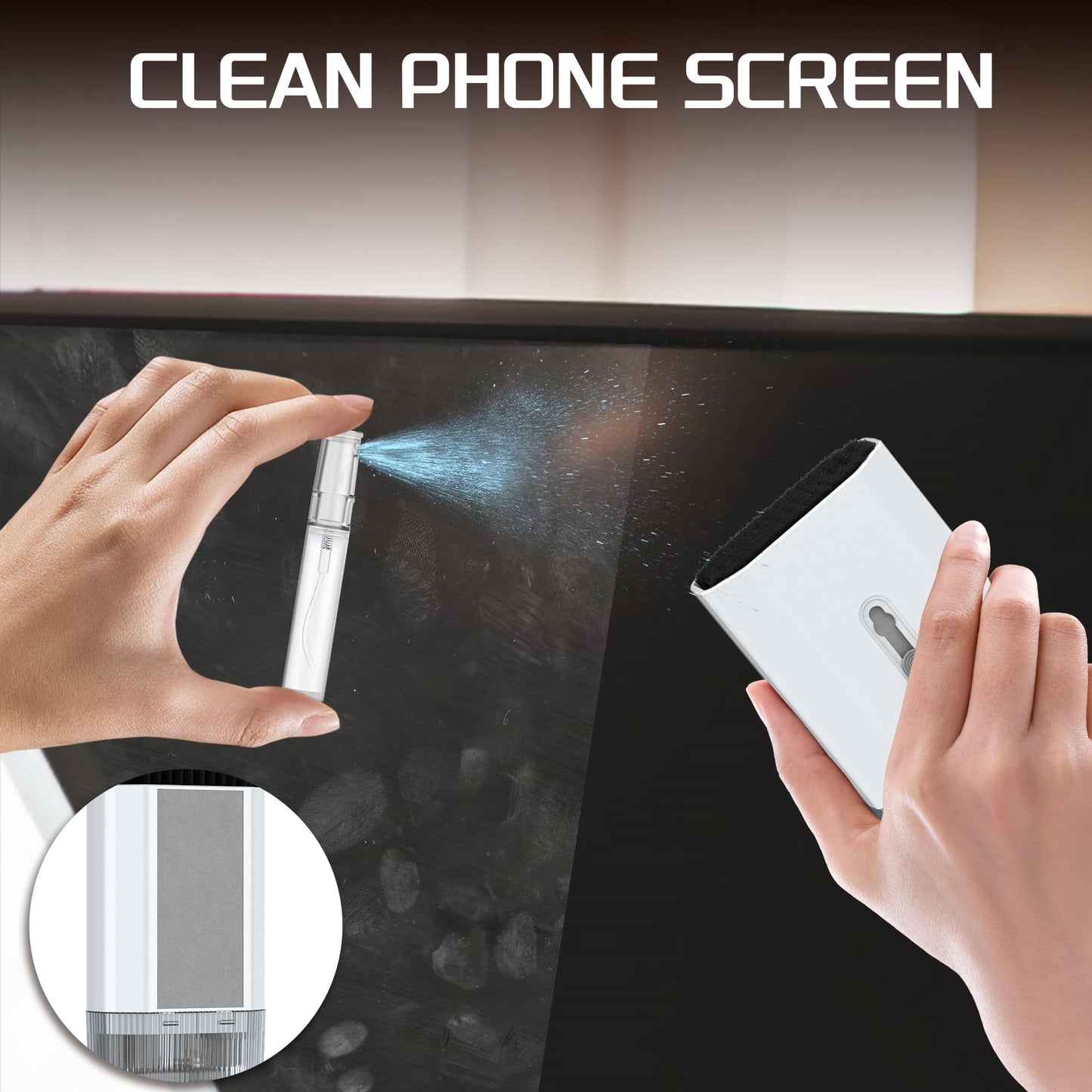 JUFINX Keyboard Cleaning Kit-13-in-1 Multifunctional Cleaner Kit-Laptop Cleaner Compatible with iPad iPhone Pro Earbuds Airpod MacBook-Electronics