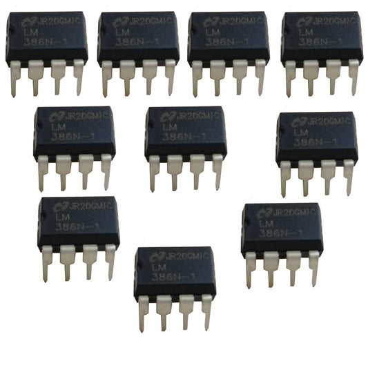 FAYLEZ 10PCS LM386N-1 Semiconductor, Low Voltage, Audio Power Amplifier, Dip-8
