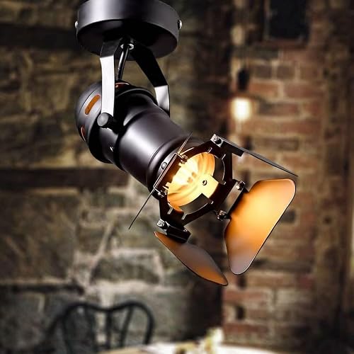 Hobaca GU10 L19 * W17cm Mini Loft Spotlight Ceiling Lights Industrial Track Light Surface Mounted Retro Lamps Downlighting