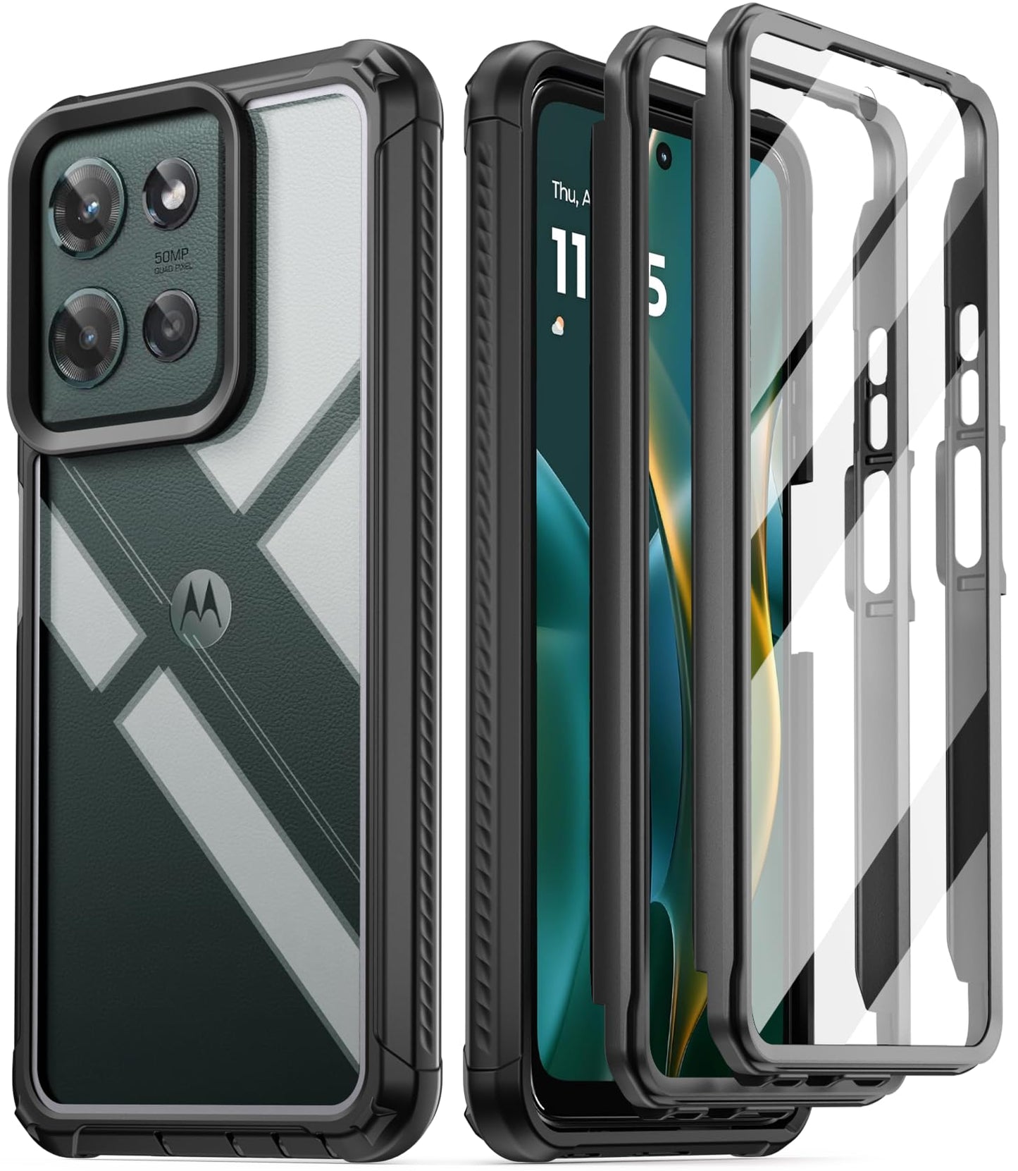 Poetic Guardian Case for Motorola Moto G Power 2022, [20FT Mil-Grade Drop Tested], Full-Body Hybrid Shockproof Bumper Cover with Built-in Screen