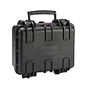 Amazon Basics Hard Camera Case, Small, Black, Solid, 12"L x 11"W x 6"H