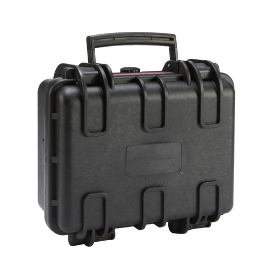 Amazon Basics Hard Camera Case, Small, Black, Solid, 12"L x 11"W x 6"H