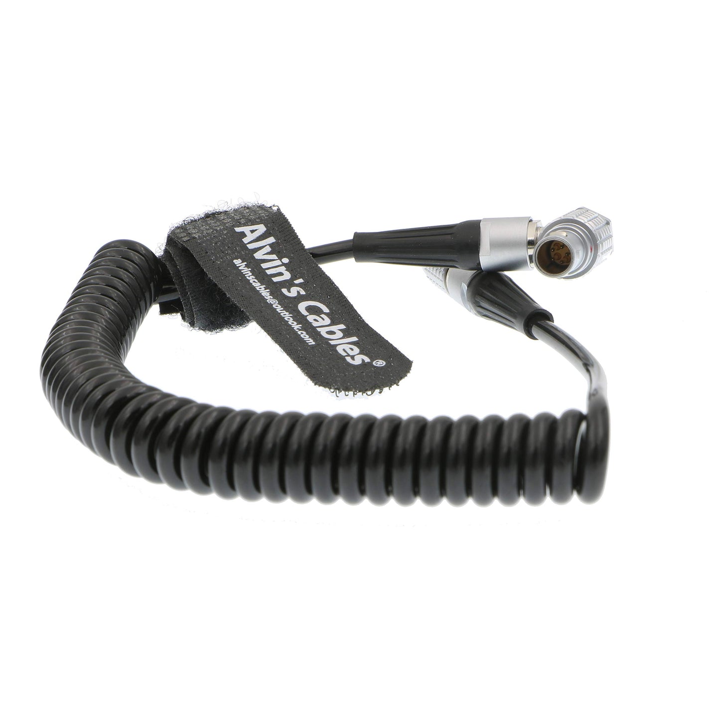 Alvin's Cables 5 Pin Timecode Coiled Cable for ARRI Alexa Sound Devices ZAXCOM DENECKE XL-LL