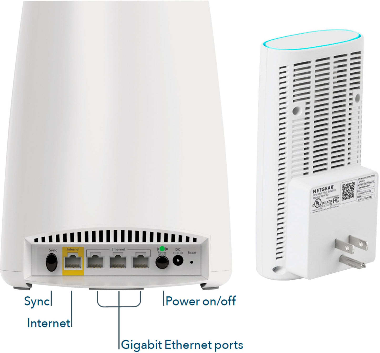 NETGEAR RBK30-100NAS Orbi Whole Home Mesh WiFi System - Simple setup, Wireless router replacement, no WiFi dead zones, Works with Amazon Alexa, Up