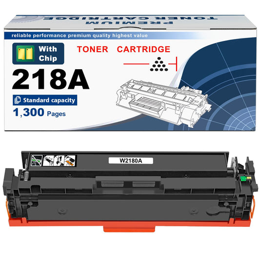 ASEKER 218A Black Toner Cartridges (with Chip) Compatible Replacement for 218A W2180A 218X W2180X for 3201dw MFP 3301fdw 3301cdw 3301sdw Printer (