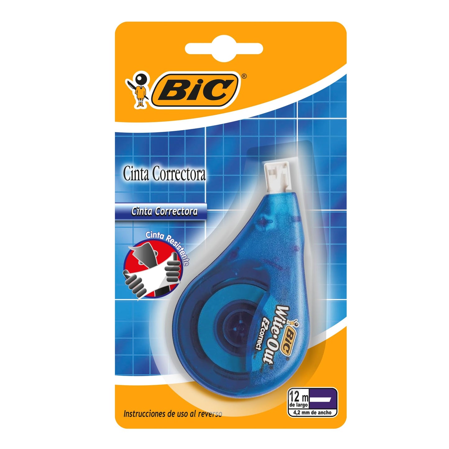 BIC Wite-Out Brand EZ Correct Correction Tape, 39.3 Feet, 1-Count Pack of white Correction Tape, Fast, Clean and Easy to Use Tear-Resistant Tape