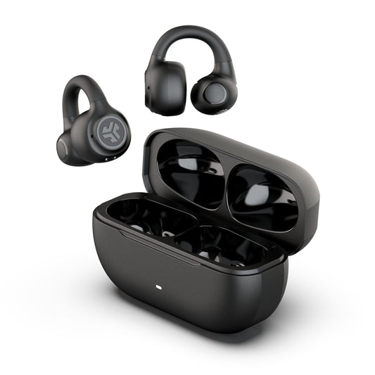JLab Flex Open Earbuds, Clip-on Cuff Design, Wireless Open-Ear Audio Freedom Effortless Fit, Safe Listening, Bluetooth Multipoint, Customize…