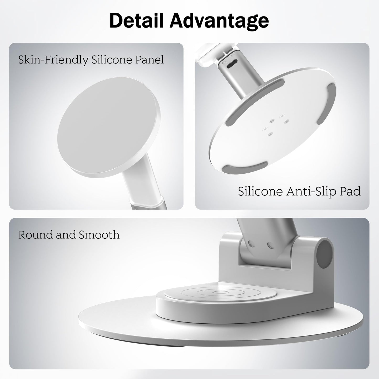 HZZADZXW Magnetic Phone Stand for MagSafe, Compatible for All Smartphones with Metal Ring, Height Adjustable Stand with 360° Rotation, Compatible