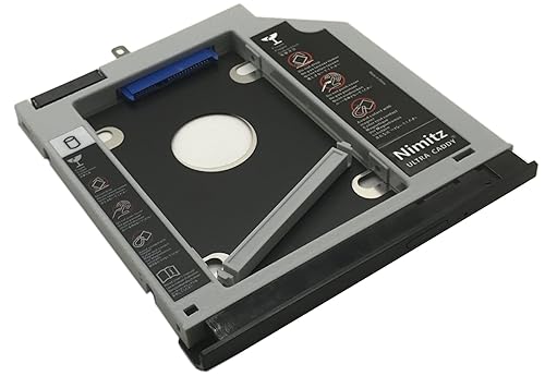 Nimitz 2nd HDD SSD Hard Drive Caddy Compatible with Lenovo Thinkpad L560 L570 with Faceplate/Bracket