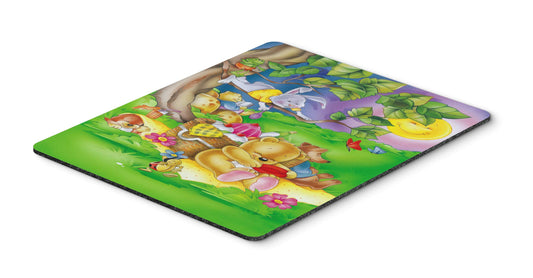 Caroline's Treasures APH0976MP Picnic Time Animals Mouse Pad, Hot Pad or Trivet for Home Office Gaming Working Computers Laptop Mouse Mat,Washable