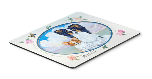 Caroline's Treasures 7243MP Papillon Mouse Pad, Hot Pad or Trivet for Home Office Gaming Working Computers Laptop Mouse Mat,Washable Large Mousepad