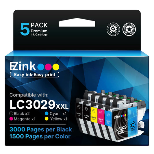 E-Z Ink LC3029 XXL Compatible Ink Cartridge Replacement for Brother LC3029 LC3029BK LC 3029 to use with MFC-J5830DW MFC-J5830DWXL MFC-J5930DW