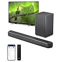 Philips B5309 2.1 Channel Soundbar with Wireless Subwoofer - Bluetooth, HDMI ARC, DTS Virtual:X, 240W Max Power, Dark Grey