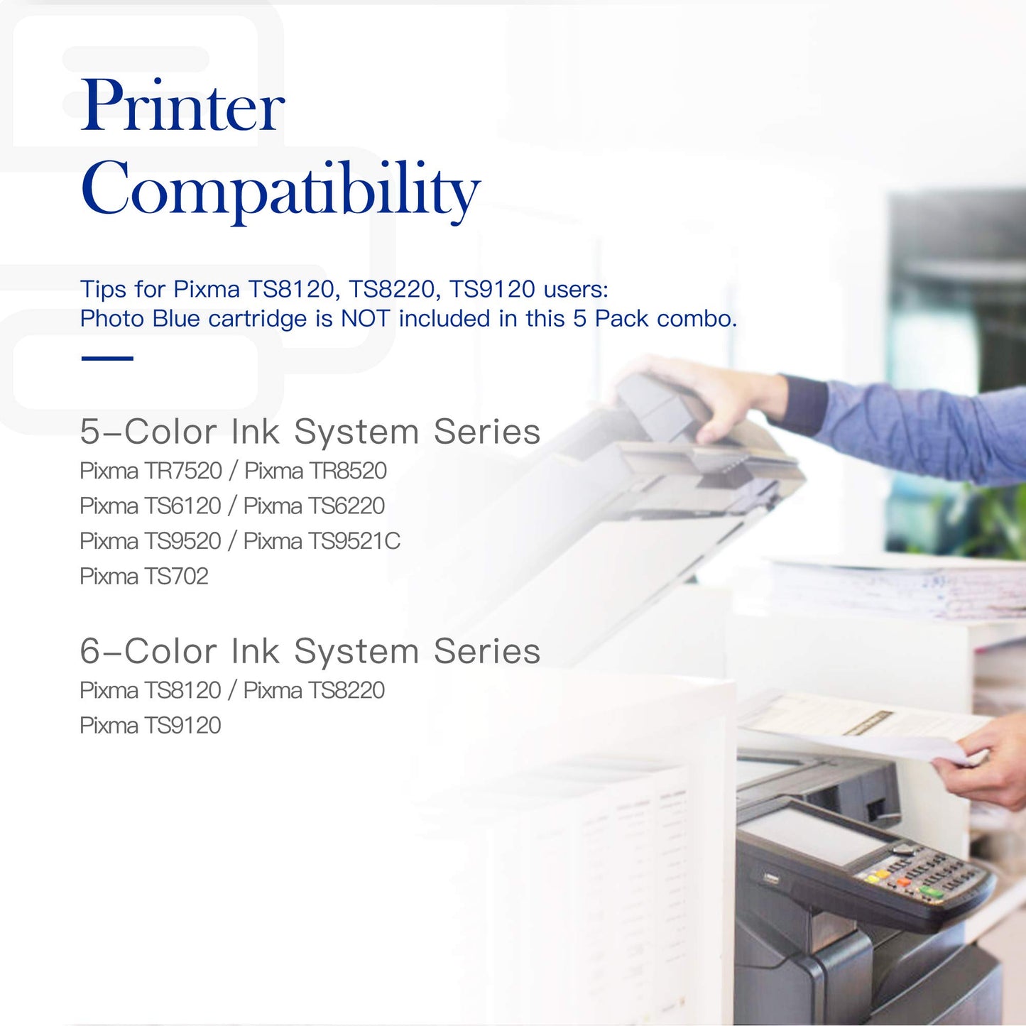 Valuetoner Compatible Ink Cartridge Replacement for Canon 280 281 PGI-280XXL CLI-281XXL for PIXMA TR7520 TR8520 TS6120 TS6220 TS6320 TS8120 TS8220