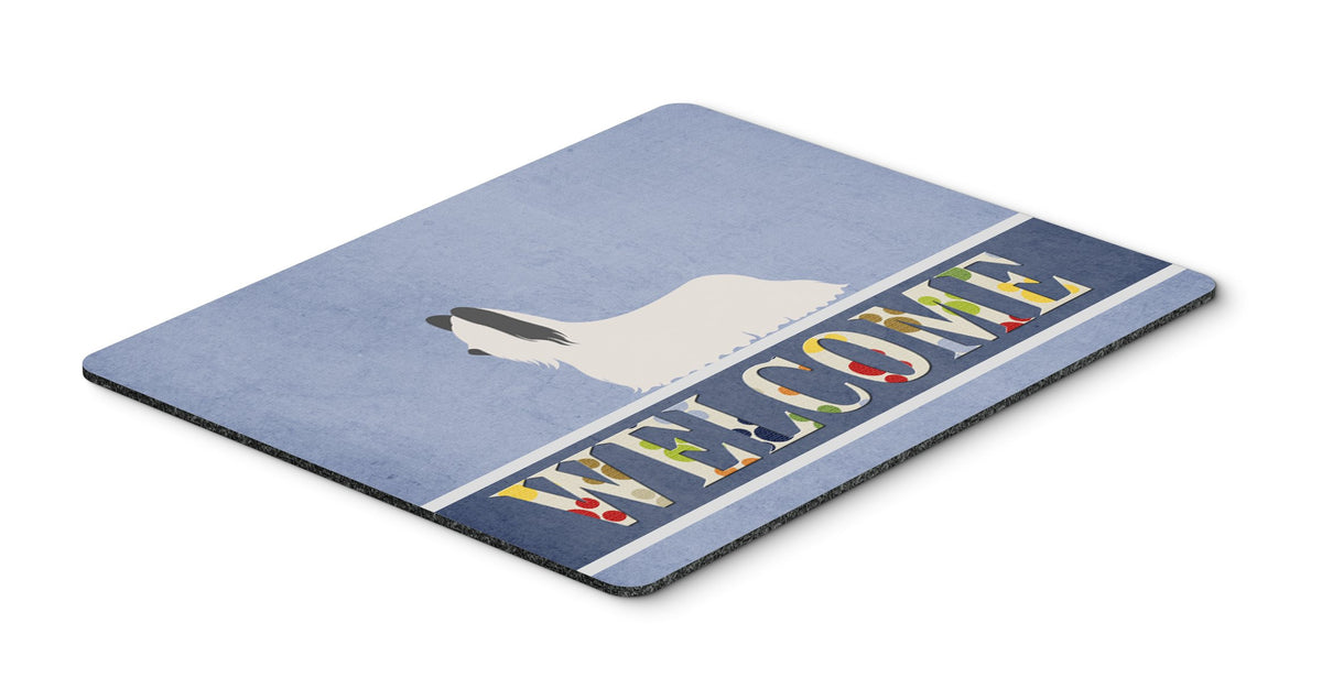 Caroline's Treasures BB8278MP Skye Terrier Welcome Mouse Pad, Hot Pad or Trivet, Blue for Home Office Gaming Working Computers Laptop Mouse