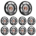 ACEIRMC 10pcs 0.25W 8 Ohm DIY Magnetic Speaker 29mm Diameter Round Shape Replacement Loudspeaker
