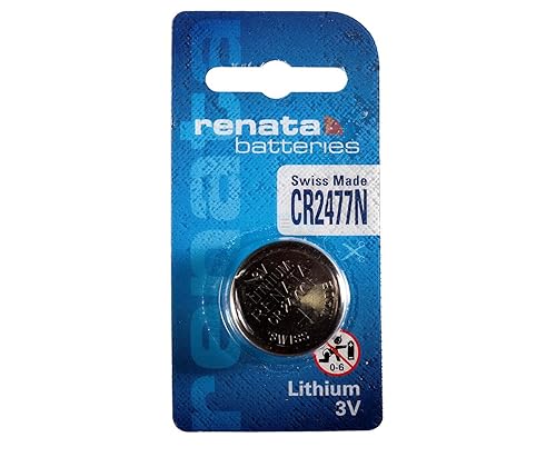 Renata CR2477N Batteries - 3V Lithium Coin Cell 2477 Battery (2 Count)