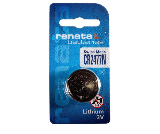Renata CR2477N Batteries - 3V Lithium Coin Cell 2477 Battery (2 Count)