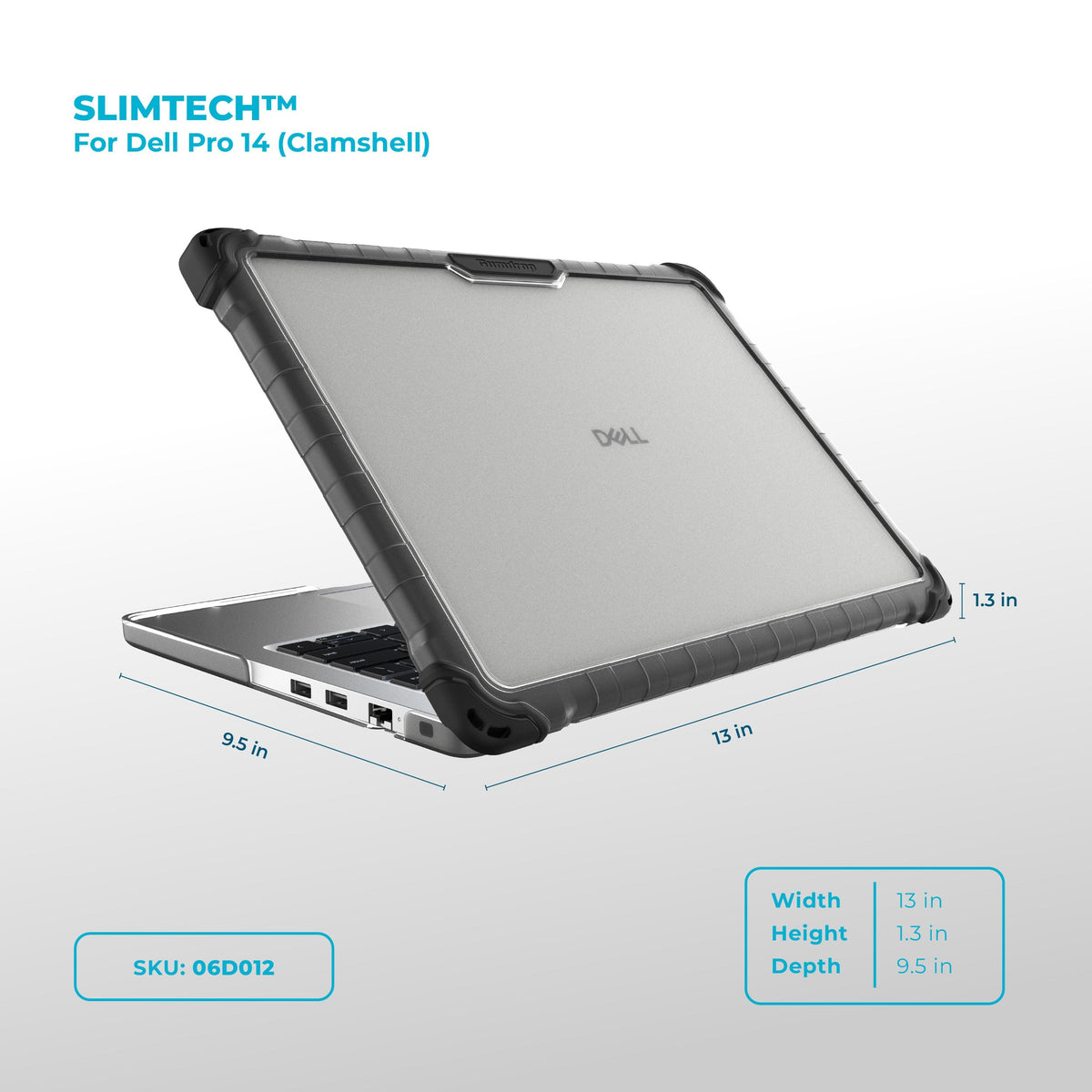 Gumdrop SlimTech Case for Dell Pro 14 (Clamshell)