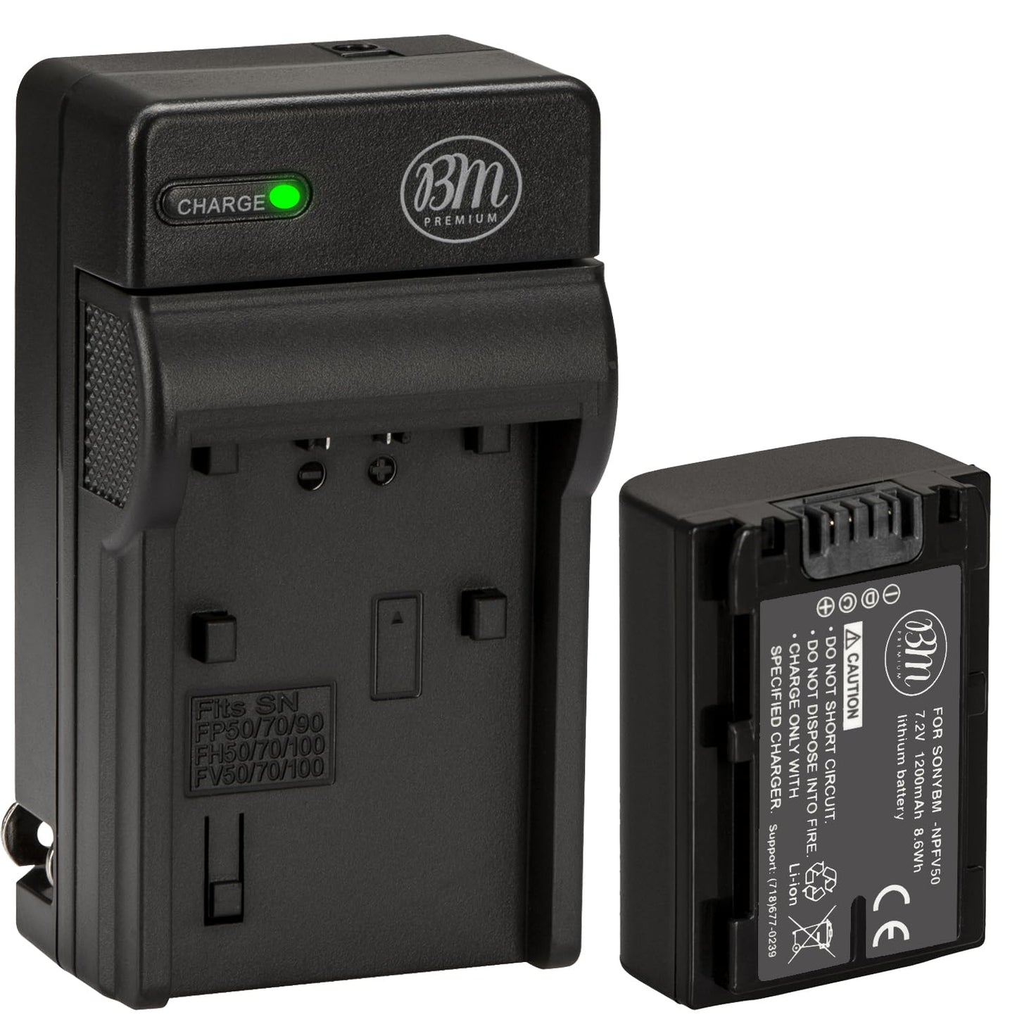 NP-FV50 Battery and Battery Charger for Sony DCR-SX44 DCR-SX45 HDR-PJ200 HDR-PJ230 HDR-PJ380 HDR-PJ430V HDR-PJ650V HDR-PV790V HDR-TD30V Handycam