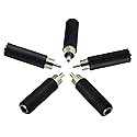 zdyCGTime 6.35mm to RCA Adapter RCA Male Plug to 6.35mm 1/4 Inch Mono Female Audio Mic Plug Adapter Jack Converterr (5 Pack)