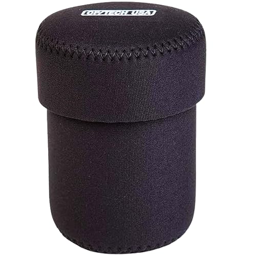 OP/TECH USA Fold-Over Neoprene Lens Pouch - Camera Lens Case for safe Lens Cover storage, Great for Photography & outdoor shoot, Keeps your Lens