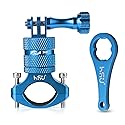 HSU Aluminum Bike Bicycle Handlebar Mount for Gopro Hero 13/12/11/10/9/8/7/6/5/4 Session SJCAM AKASO Campark and Other Action Cameras, 360 Degrees