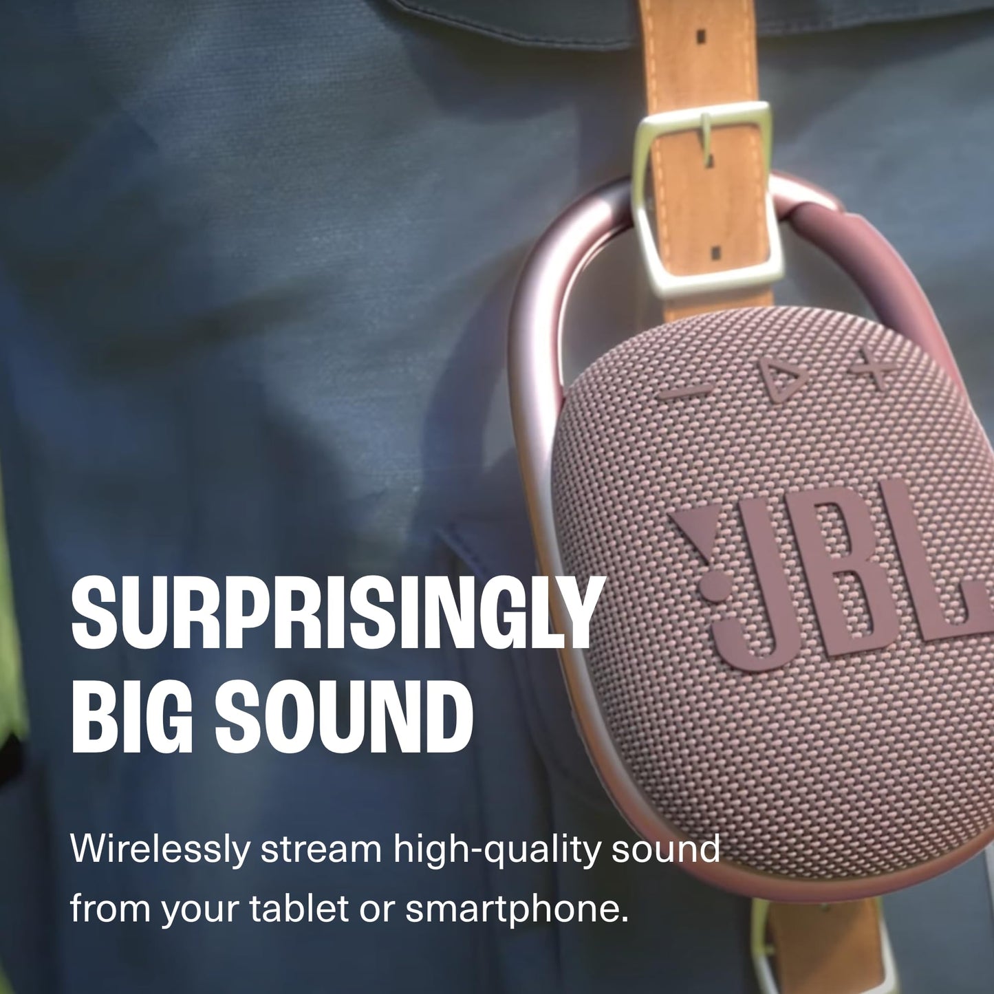 JBL Clip 4 Portable Wireless Bluetooth Waterproof/Dustproof Speaker - Black (Renewed)