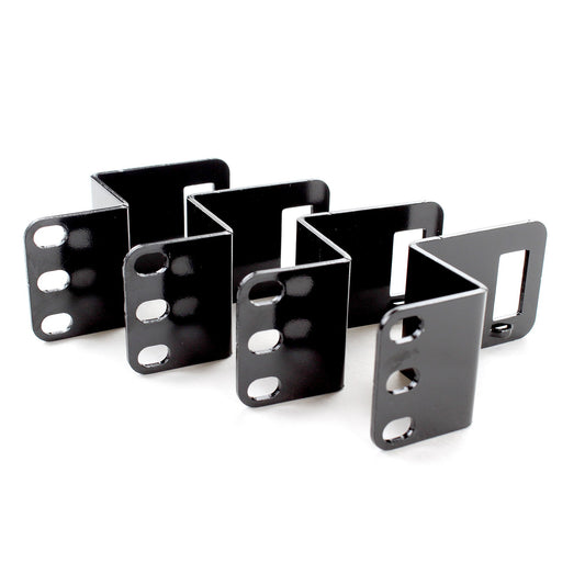 Panduit WMPVCBE Vertical Cable Management Bracket Kit, Black, 4-Piece, Black