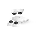 REVO America Ultra 4Ch. 1TB HDD 4K IP NVR Security System - Fixed Lens IP Cameras 4 x 4MP Mini Vadal Dome Cameras - Remote Access via Smart Phone