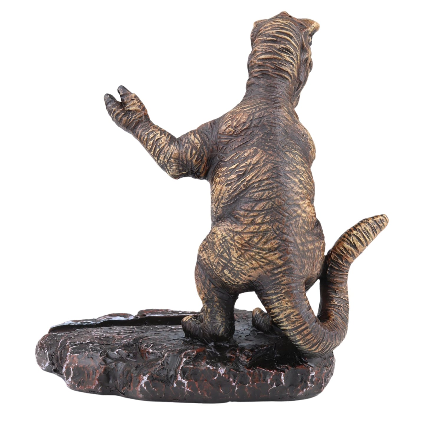 Needzo Resin Dinosaur Cell Phone Stand, Desk Holder Cradle, Office Decoration, 5 x 3.75 x 7 Inches