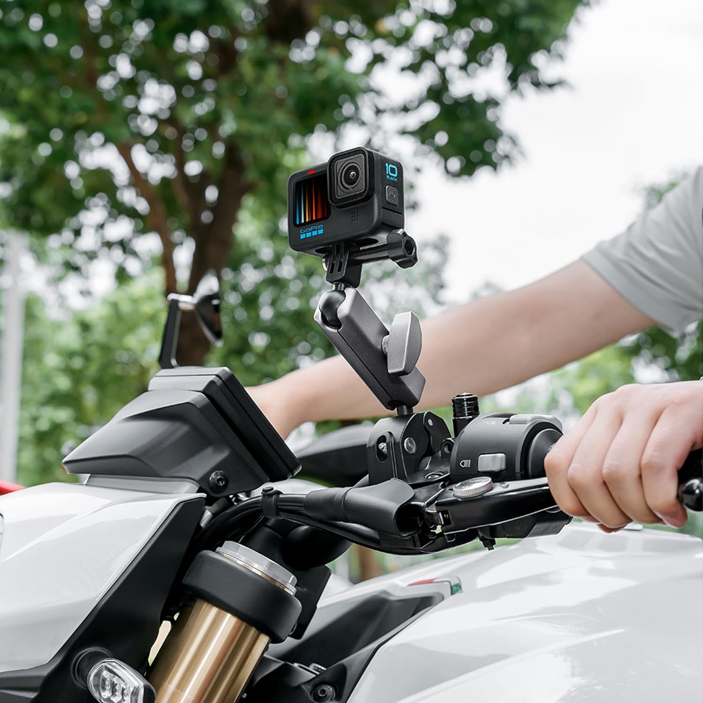 Suptig Camera Mount Super Clamp Pole Mount Tripod Clamp for Phon, Gopro Hero 13 Hero 12 11 10 9 8 7 6 5, Gopro max2, Insta 360, DJI osmo Canon DSLR