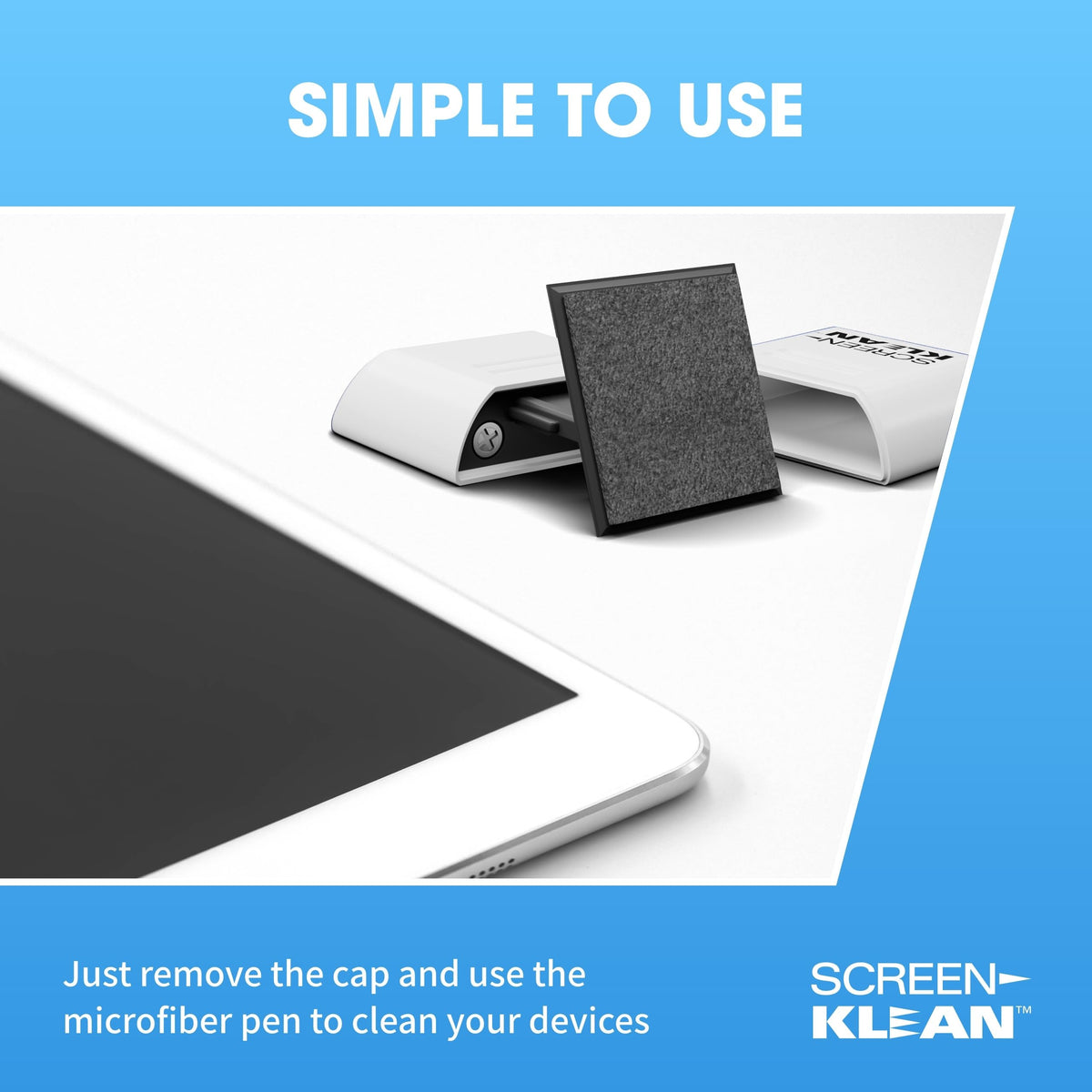 ScreenKlean Tablet Screen Cleaner, Injected White, 1 Count