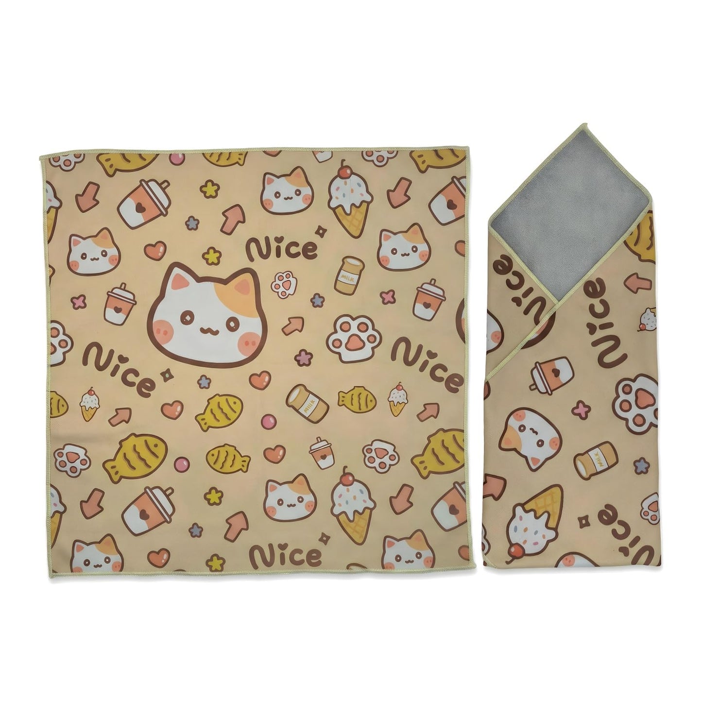 Cesqouc Self-Adhesive Magic Cloth Lens Protector Pocket Lazy Makeup Bag Stylish Travel Organizer Protective DSLR Camera Phones Tablets Accessories