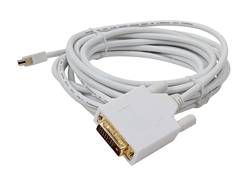 Nippon Labs MINIDP-DVI-15 15-Feet Mini Display Port Male to DVI Male 32 AWG Cable