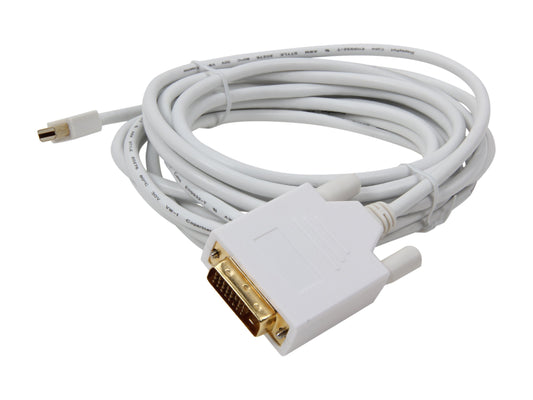 Nippon Labs MINIDP-DVI-15 15-Feet Mini Display Port Male to DVI Male 32 AWG Cable
