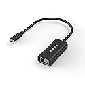 USB C to Ethernet Adapter, Morelecs USB C to Gigabit Ethernet LAN Network Adapter Ethernet to USB C Compatible with MacBook Pro/Air, Dell XPS,Surface