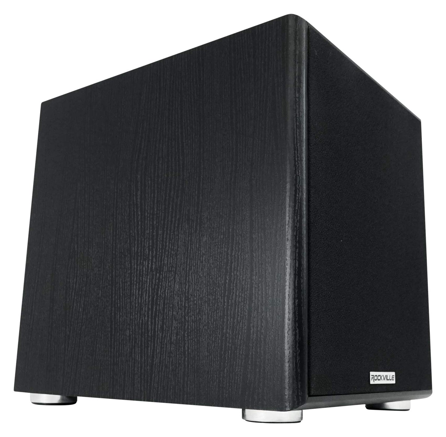 Rockville Rock Shaker 10 Black 600W Powered Subwoofer, Class-D Amp, Adjustable Crossover, MDF Enclosure, for Home Theater and Studio