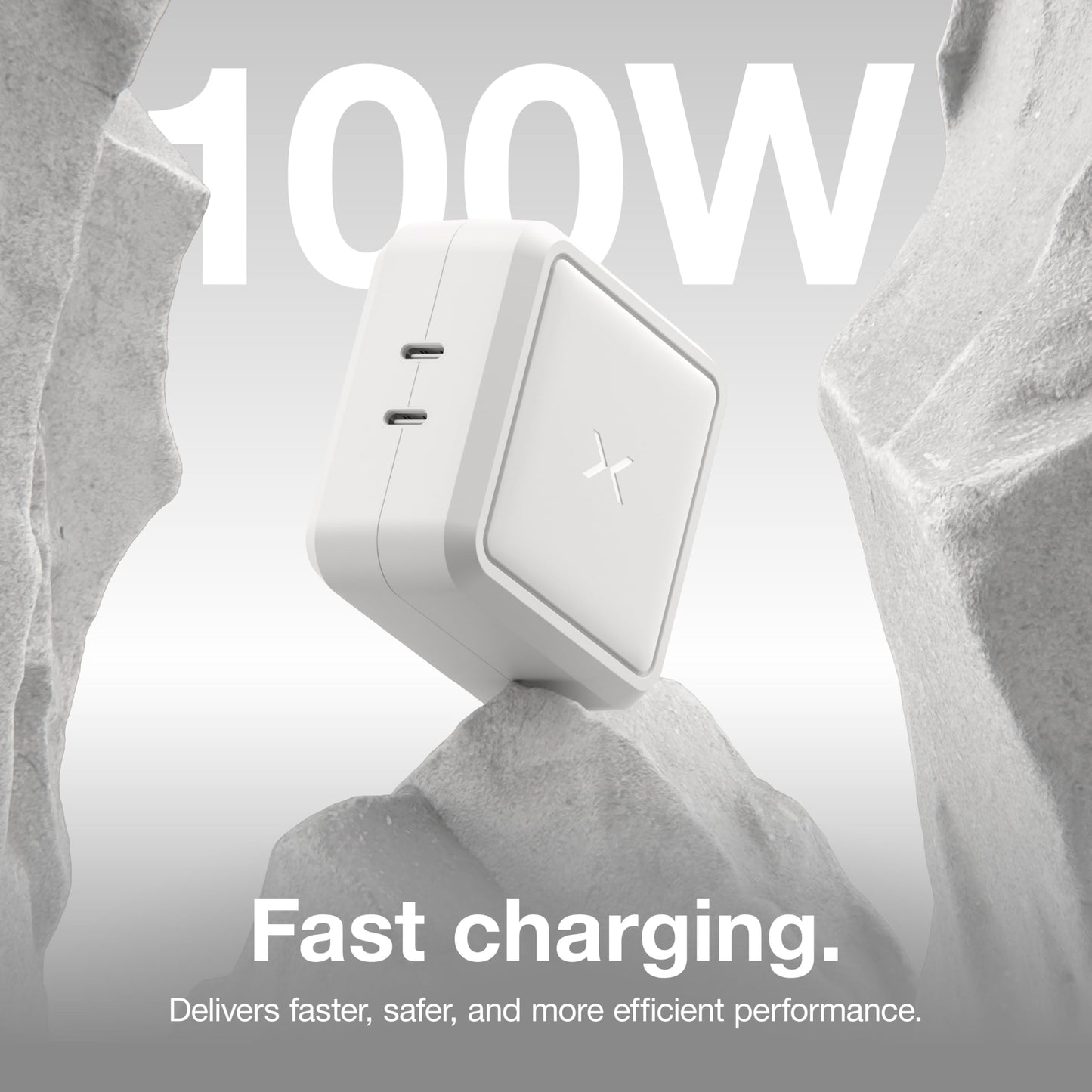 NOCO XGrid X100: 100W USB-C Charger - Dual Port GaN Power Adapter with PD 3.0, QC 4.0+, and PPS - Fast Charging with Smart Power Distribution