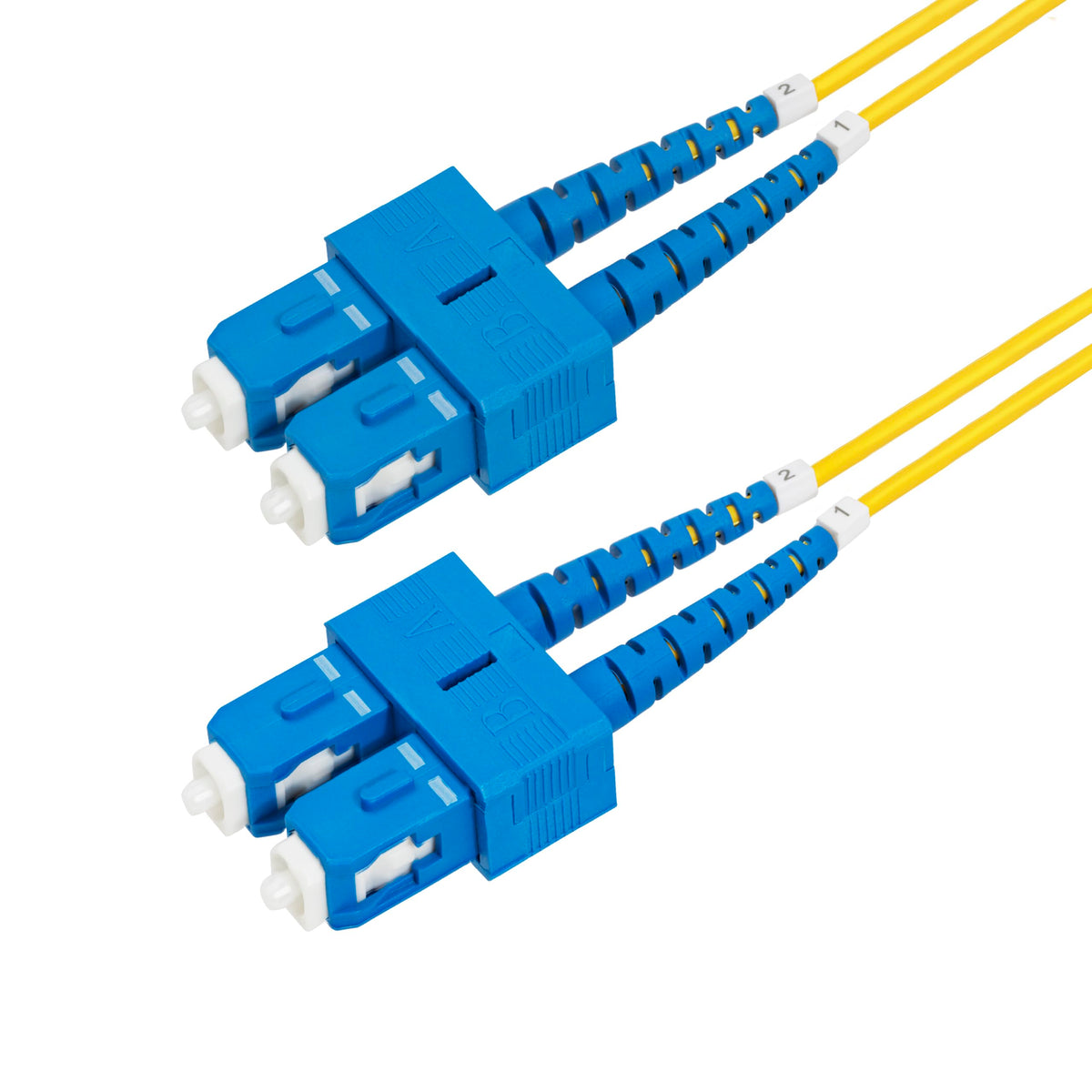 StarTech 6.6ft/2m OS2 Fiber Cable, SC to SC, 9/125 Duplex, LSZH